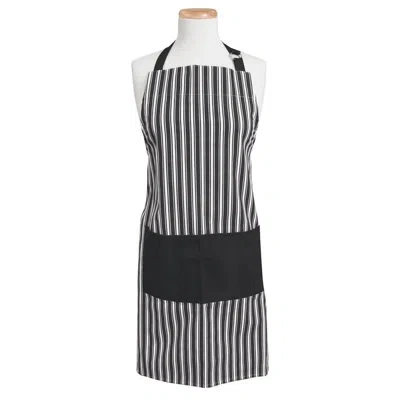 Better Houseware Adjustable Striped Apron In Black,white