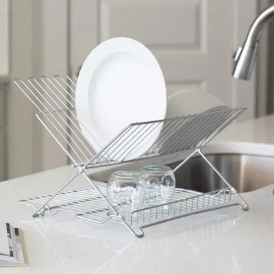 Better Houseware Dish Rack In Metallic