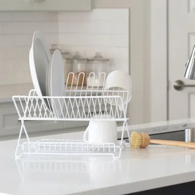 Better Houseware Dish Rack In White