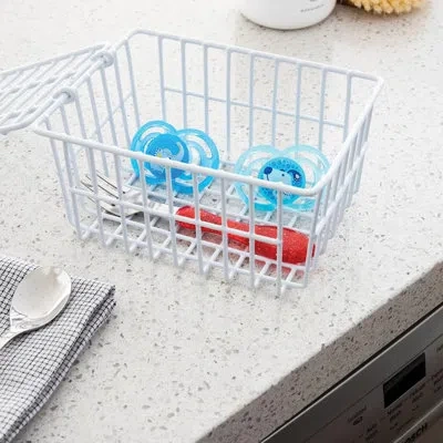 Better Houseware Dishwasher Basket In White