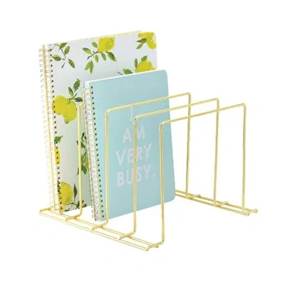 Better Houseware Metal Desk Organizer In Brass