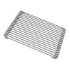 Better Houseware Multipurpose Roll Up Rack, Silicone Coated Stainless Steel, Large In Gray
