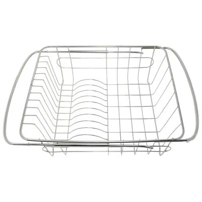 Better Houseware Stainless Steel Adjustable Extendable Over The Sink Dish Rack In Silver