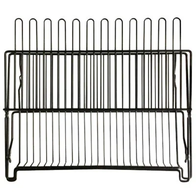 Better Houseware Stainless Steel Foldable Dish Rack In Black