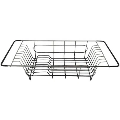 Better Houseware Stainless Steel Over The Sink Dish Rack In Gray