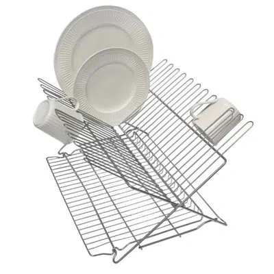 Better Houseware Steel Dish Rack In Silver