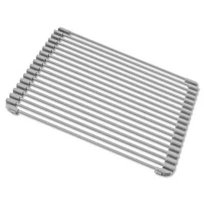 Better Houseware Steel Over The Sink Dish Rack In Gray