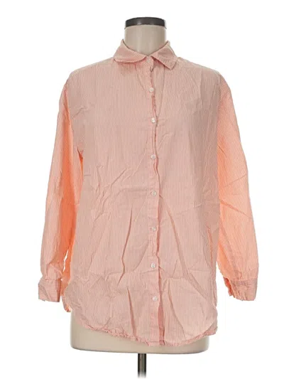 Pre-owned Better / Together 3/4 Sleeve Button Down Shirt In Orange