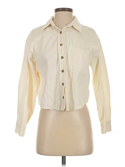 Pre-owned Better / Together Long Sleeve Blouse In White