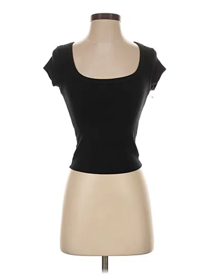 Pre-owned Better / Together Short Sleeve Top Black Sweetheart Neckline Tops
