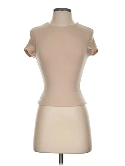 Pre-owned Better / Together Short Sleeve Turtleneck In Tan