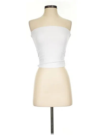 Pre-owned Better / Together Sleeveless Top White Strapless Neckline Tops