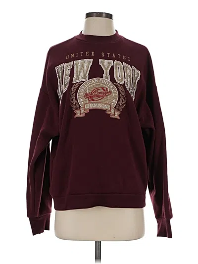 Pre-owned Better / Together Sweatshirt In Burgundy