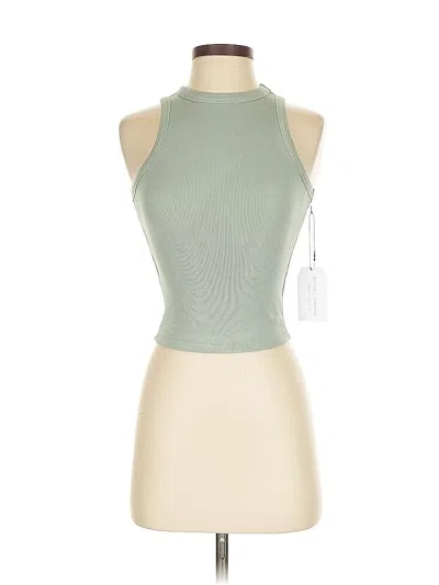 Pre-owned Better / Together Tank Top Green Halter Neckline Tops
