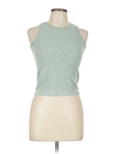 Pre-owned Better / Together Tank Top Green Halter Neckline Tops