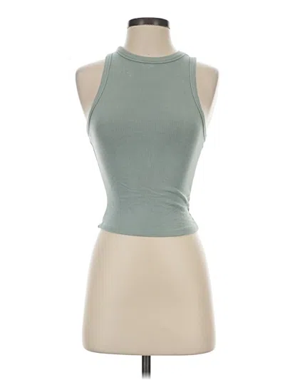 Pre-owned Better / Together Tank Top Green Halter Neckline Tops