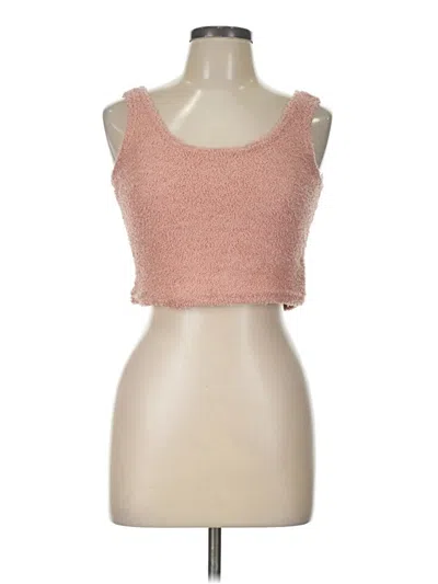Pre-owned Better / Together Tank Top Pink Strapless Neckline Tops