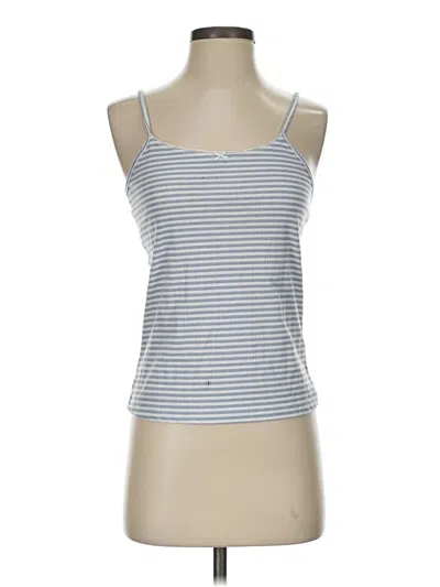 Pre-owned Better / Together Tank Top Silver Strapless Neckline Tops