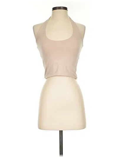 Pre-owned Better / Together Tank Top Tan Halter Neckline Tops