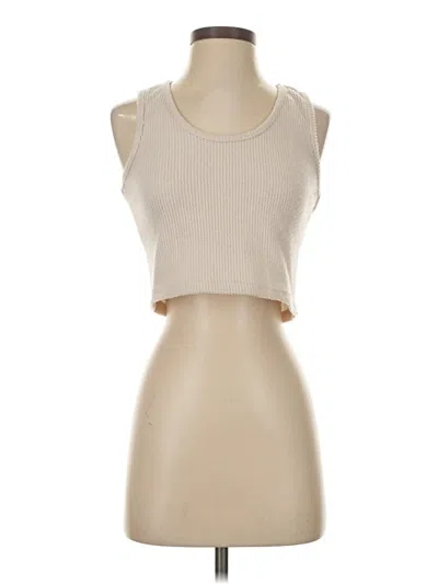 Pre-owned Better / Together Tank Top Tan Strapless Neckline Tops