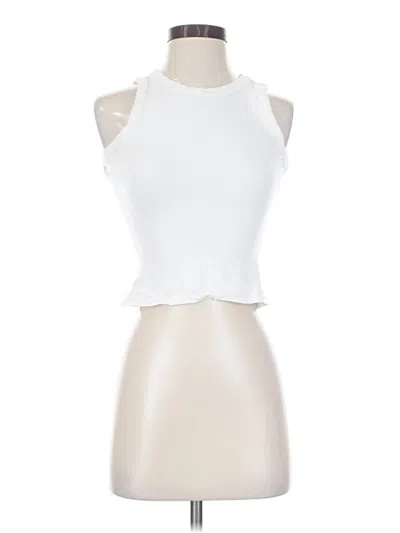Pre-owned Better / Together Tank Top White Halter Neckline Tops