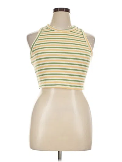 Pre-owned Better / Together Tank Top Yellow Halter Neckline Tops