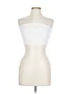Better / Together Tube Top White Strapless Neckline Tops In White
