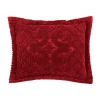 Better Trends Ashton Standard Sham In Red