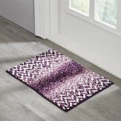 Better Trends Casablanca Bath Rug In Purple