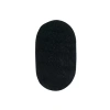 Better Trends Chenille Braid Oval Accent Rug In Black