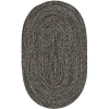 Better Trends Chenille Braid Oval Accent Rug In Brown