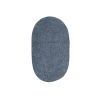 Better Trends Chenille Braid Oval Accent Rug In Gray