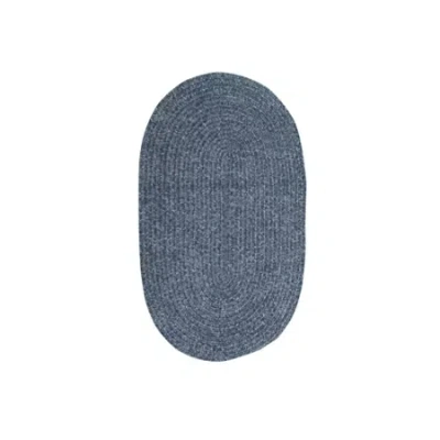 Better Trends Chenille Braid Oval Accent Rug In Gray