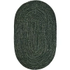 Better Trends Chenille Braid Oval Accent Rug In Green