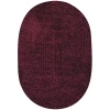 Better Trends Chenille Braid Oval Accent Rug In Red