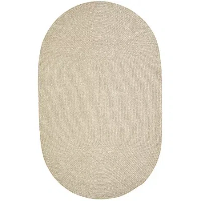 Better Trends Chenille Braid Oval Accent Rug In Sand