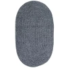 Better Trends Chenille Braid Oval Area Rug In Gray