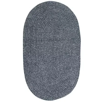 Better Trends Chenille Braid Oval Area Rug In Gray