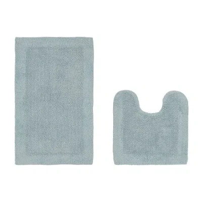 Better Trends Edge Bath Rug In Blue
