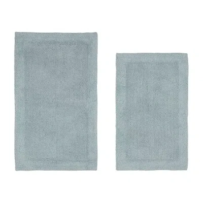 Better Trends Edge Bath Rug In Blue