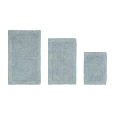 Better Trends Edge Bath Rug In Blue