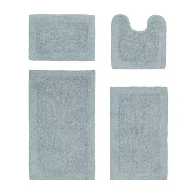 Better Trends Edge Bath Rug In Blue