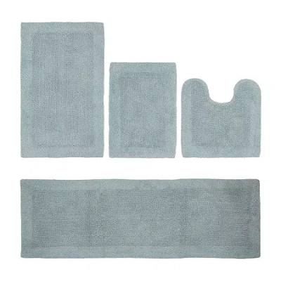 Better Trends Edge Bath Rug In Blue