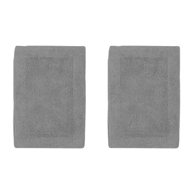 Better Trends Edge Bath Rug In Gray
