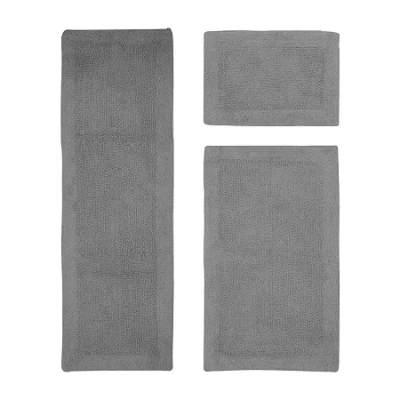 Better Trends Edge Bath Rug In Gray