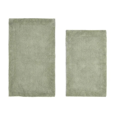 Better Trends Edge Bath Rug In Green