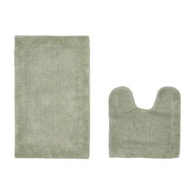 Better Trends Edge Bath Rug In Green