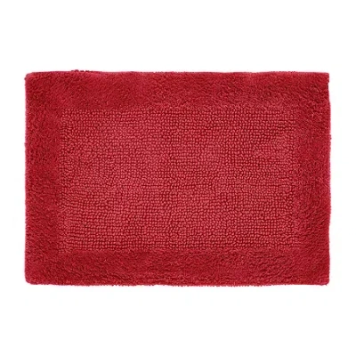 Better Trends Edge Bath Rug In Red