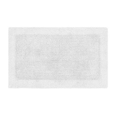 Better Trends Edge Bath Rug In White