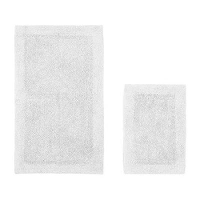 Better Trends Edge Bath Rug In White